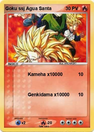 Pokemon Goku ssj Agua Santa