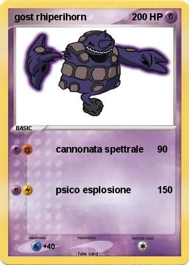 Pokemon gost rhiperihorn