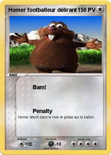 Pokemon Homer footballeur délirant