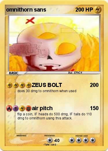 Pokemon omnithorn sans