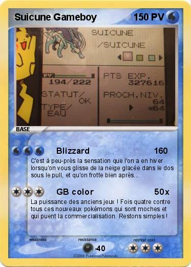 Pokemon Suicune Gameboy