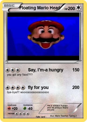 Pokemon Floating Mario Head