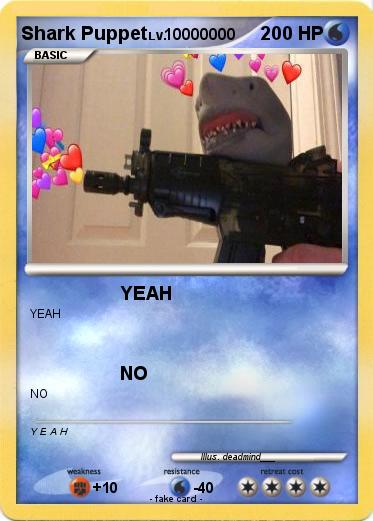 Pokemon Shark Puppet