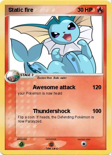 Pokemon Static fire