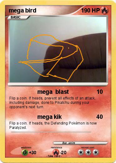 Pokemon mega bird