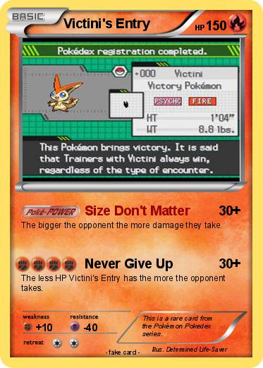 Pokemon Victini's Entry