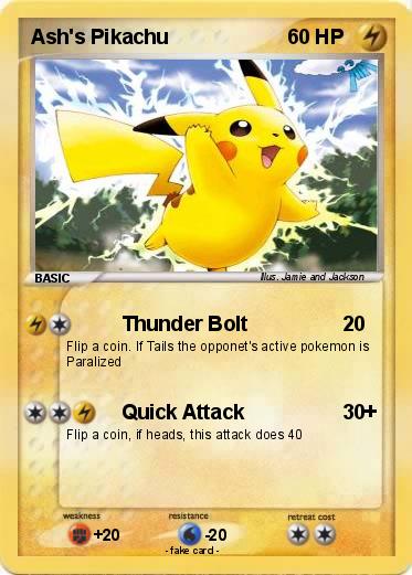 Pokemon Ash's Pikachu