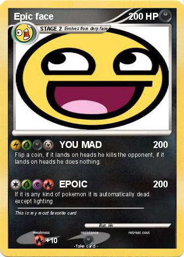 Pokemon Epic face