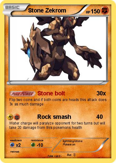 Pokemon Stone Zekrom