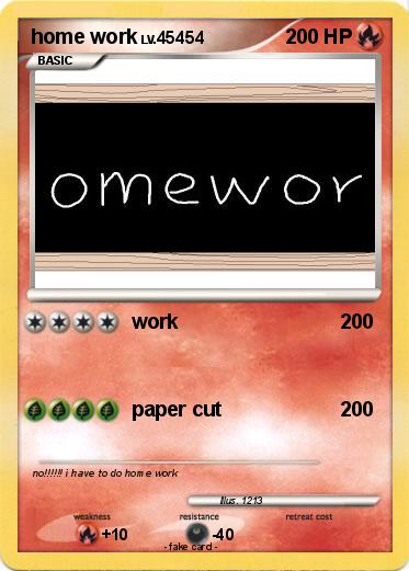 Pokemon home work