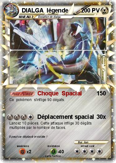 Pokemon DIALGA  légende