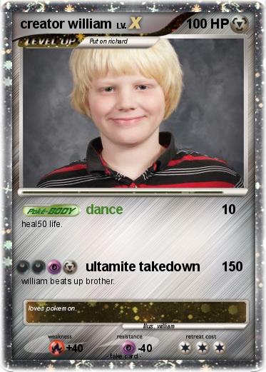 Pokemon creator william