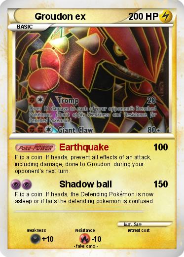 Pokemon Groudon ex