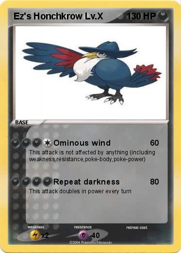 Pokemon Ez's Honchkrow Lv.X