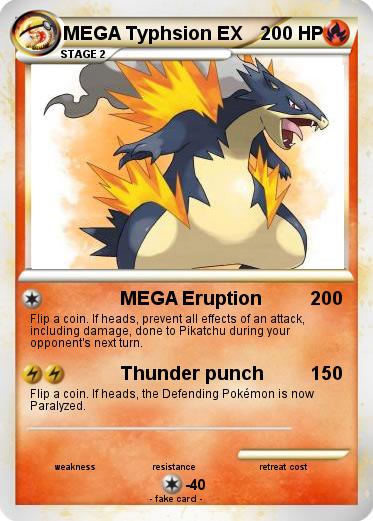 Pokemon MEGA Typhsion EX