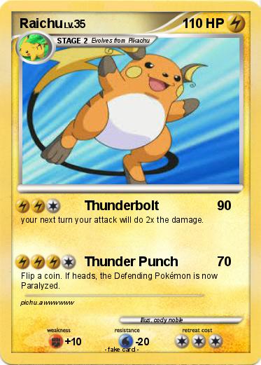 Pokemon Raichu