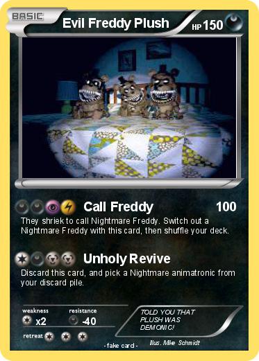 Pokemon Evil Freddy Plush