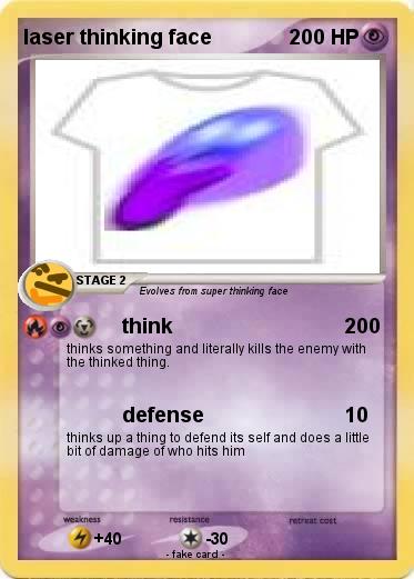Pokemon laser thinking face