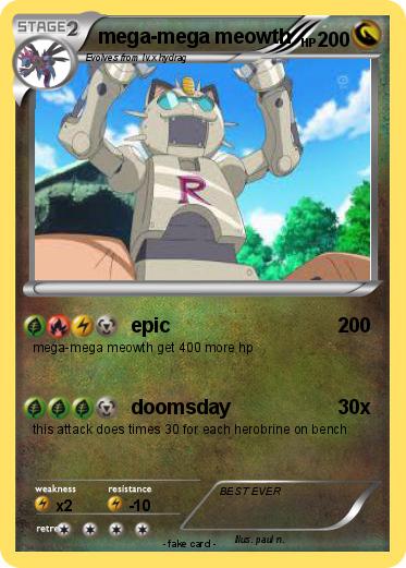 Pokemon mega-mega meowth