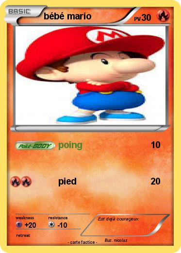 Pokemon bébé mario
