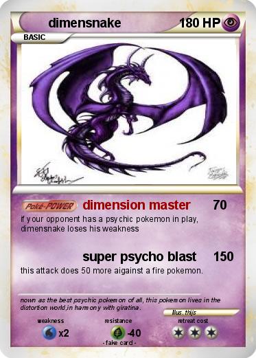 Pokemon dimensnake