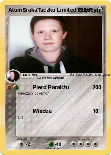 Pokemon AtomSrakaTaczka Limited Edyszyn