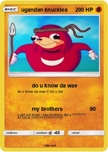 Pokemon ugandan knucklea