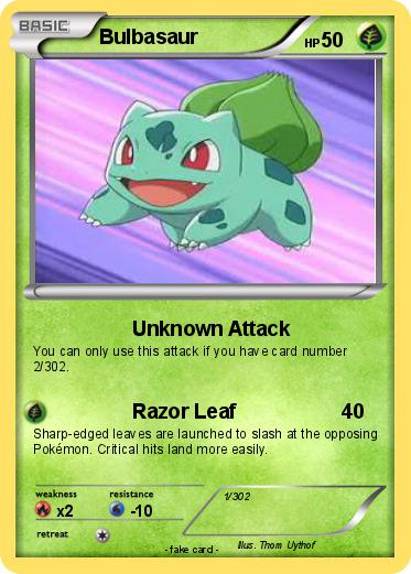 Pokemon Bulbasaur
