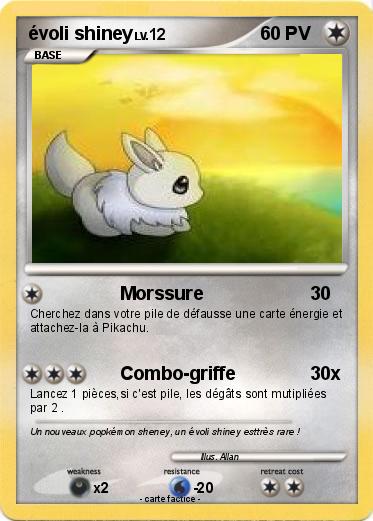 Pokemon évoli shiney