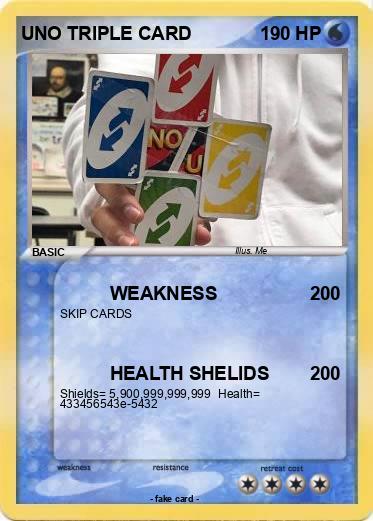 Pokemon UNO TRIPLE CARD