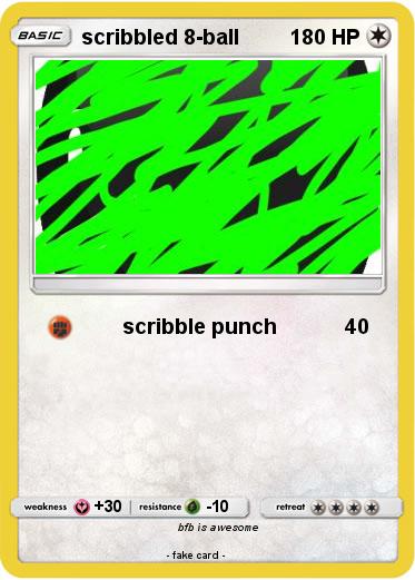 Pokemon scribbled 8-ball