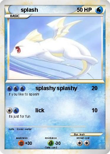 Pokemon splash