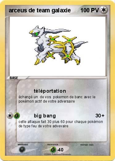 Pokemon arceus de team galaxie