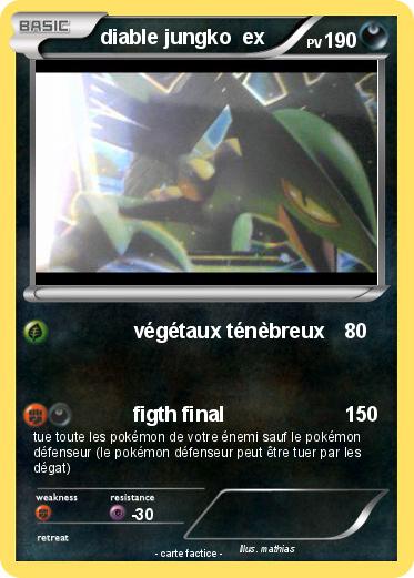 Pokemon diable jungko  ex