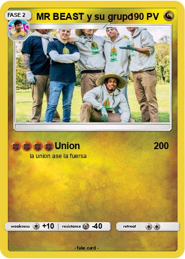 Pokemon MR BEAST y su grupo