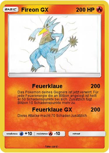 Pokemon Fireon GX