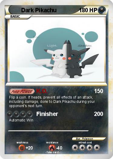 Pokemon Dark Pikachu