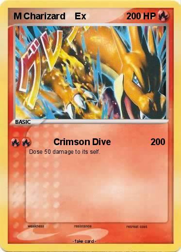 Pokemon M Charizard    Ex
