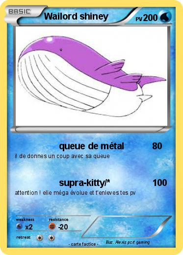 Pokemon Wailord shiney