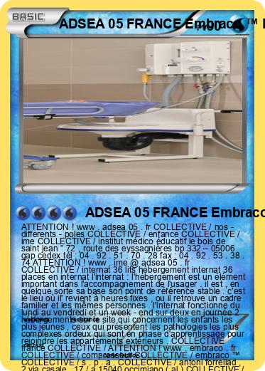 Pokemon ADSEA 05 FRANCE Embraco ™ NB 3119 Z COLLECTIVE UNITÉ A INTERNAT FRANCE IME FRANCE