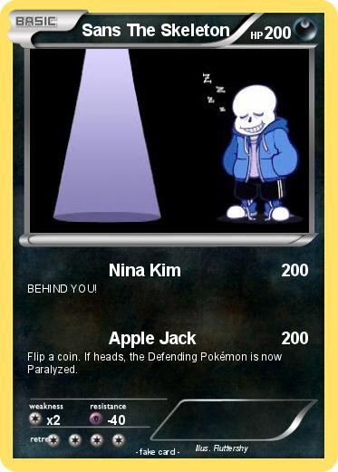 Pokemon Sans The Skeleton