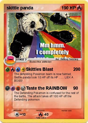 Pokemon skittle panda