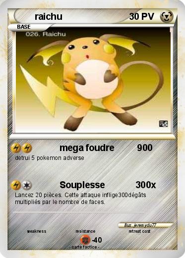Pokemon raichu