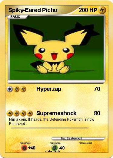 Pokemon Spiky-Eared Pichu