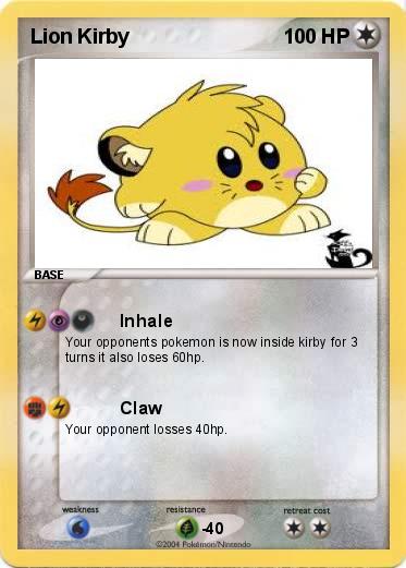 Pokemon Lion Kirby