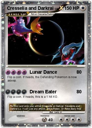 Pokemon Cresselia and Darkrai