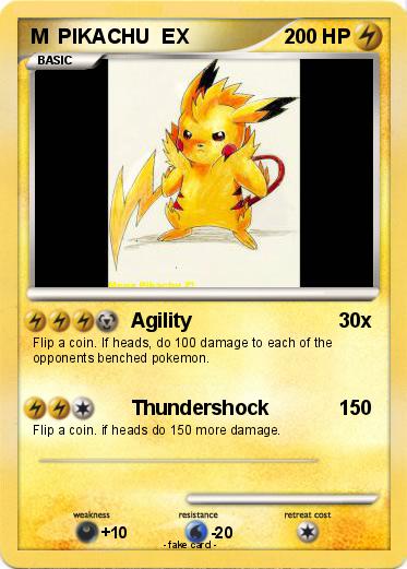 Pokemon M  PIKACHU  EX