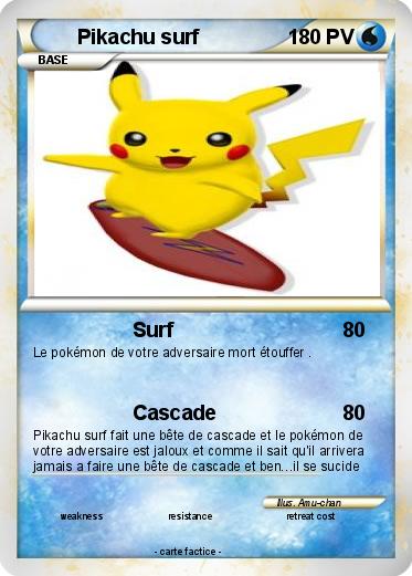 Pokemon Pikachu surf
