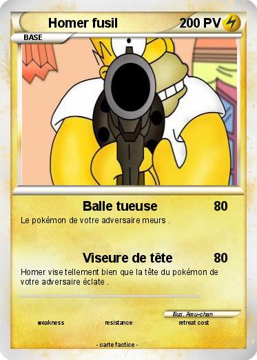 Pokemon Homer fusil