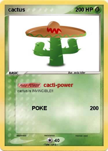 Pokemon cactus